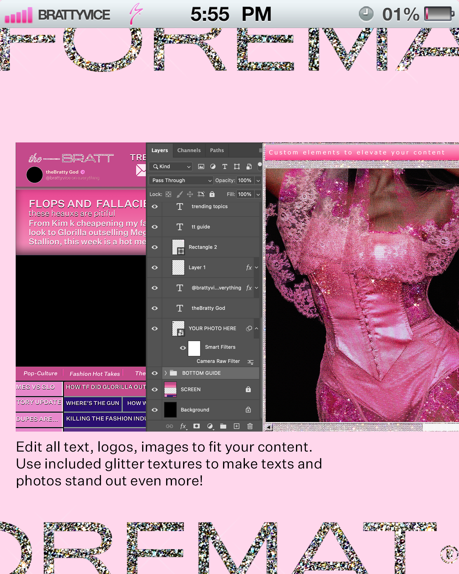 BRATTYVICE: Vintage Early 2000's Y2K McBling Aesthetic Bundle Kit (PERSONAL LICENSE)