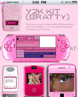 BRATTYVICE: Early 2000's Y2K McBling Devices Bundle Kit